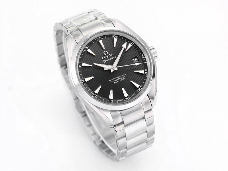 VS Factory Omega Seamaster 150 Dikey Tik Ağacı Siyah Kadran Replika Kol Saati - VS Saat — 3. fotoğraf