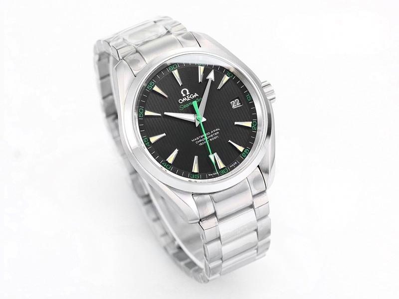 VS Factory Omega Seamaster 150 Dikey Tik Ağacı Yeşili Akrep-Yelkovan Replika Kol Saati - VS Saat — 3. fotoğraf
