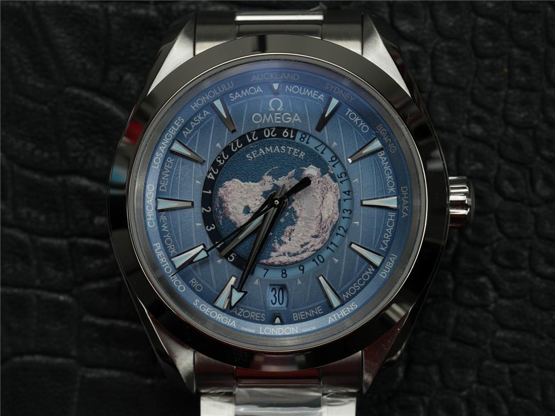 VS Factory Omega Seamaster 150 World Time, Seamaster 6000, SUMMER BLUE 75. Yıl Anma Serisi — 4. fotoğraf