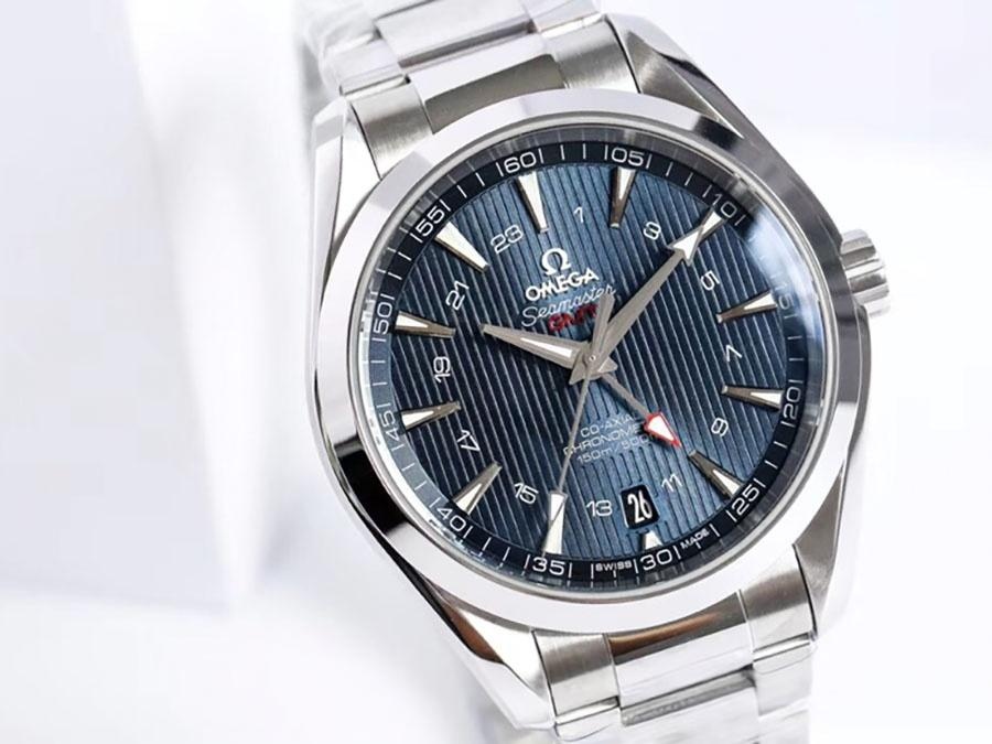 VS Factory Omega Seamaster 150M «GMT Mavi Kadran» replika kol saati - 231.10.43.22.03.001 — 2. fotoğraf