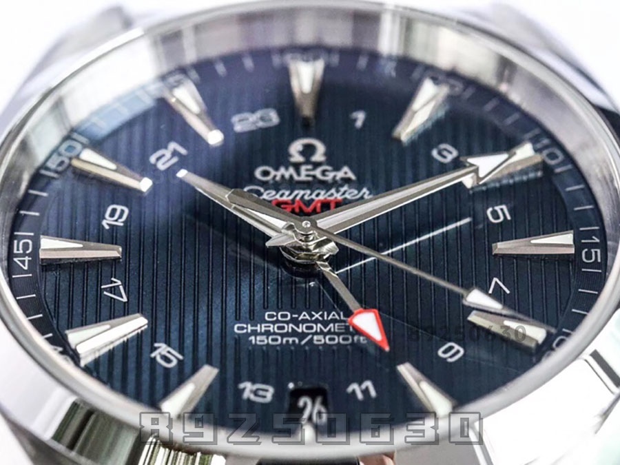 VS Factory Omega Seamaster 150M «GMT Mavi Kadran» replika kol saati - 231.10.43.22.03.001 — 5. fotoğraf