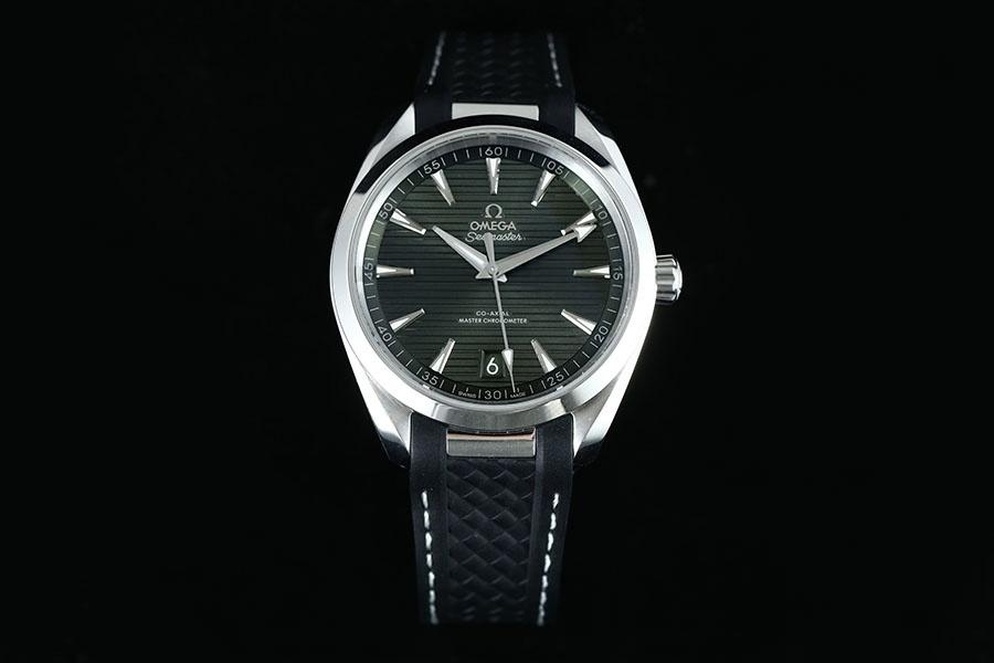 VS Factory Omega Seamaster 150M tik ağacı yeşili kadranlı replika kol saati - VS saat — 1. fotoğraf