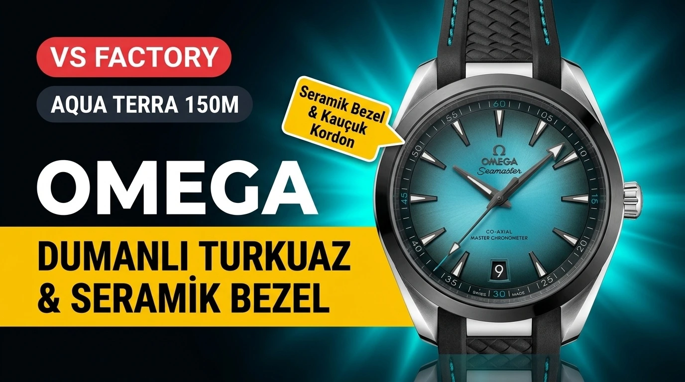 VS Factory Omega Seamaster Aqua Terra 150M Turkuaz Kadran İncelemesi