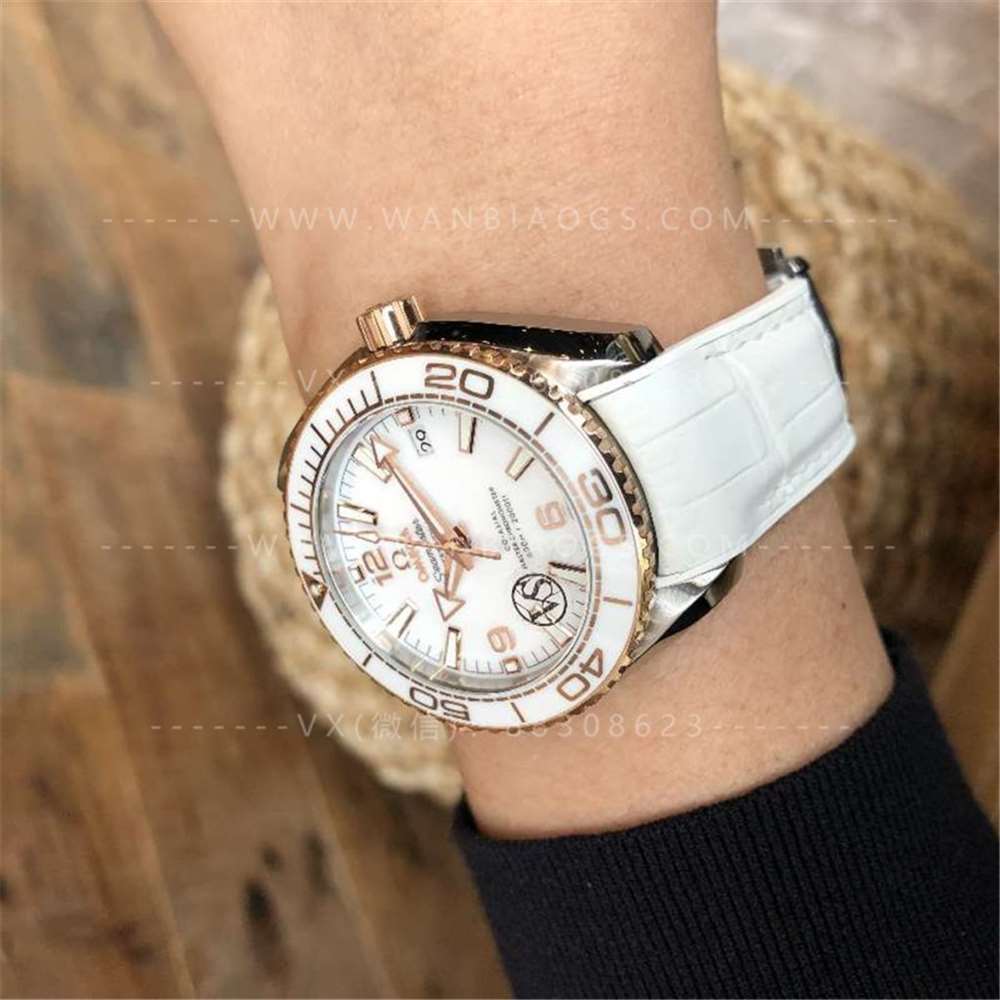 VS Factory Omega Seamaster Planet Ocean 600 iki renk rose gold «Kadın Dalış Saati» detaylı inceleme — 6. fotoğraf