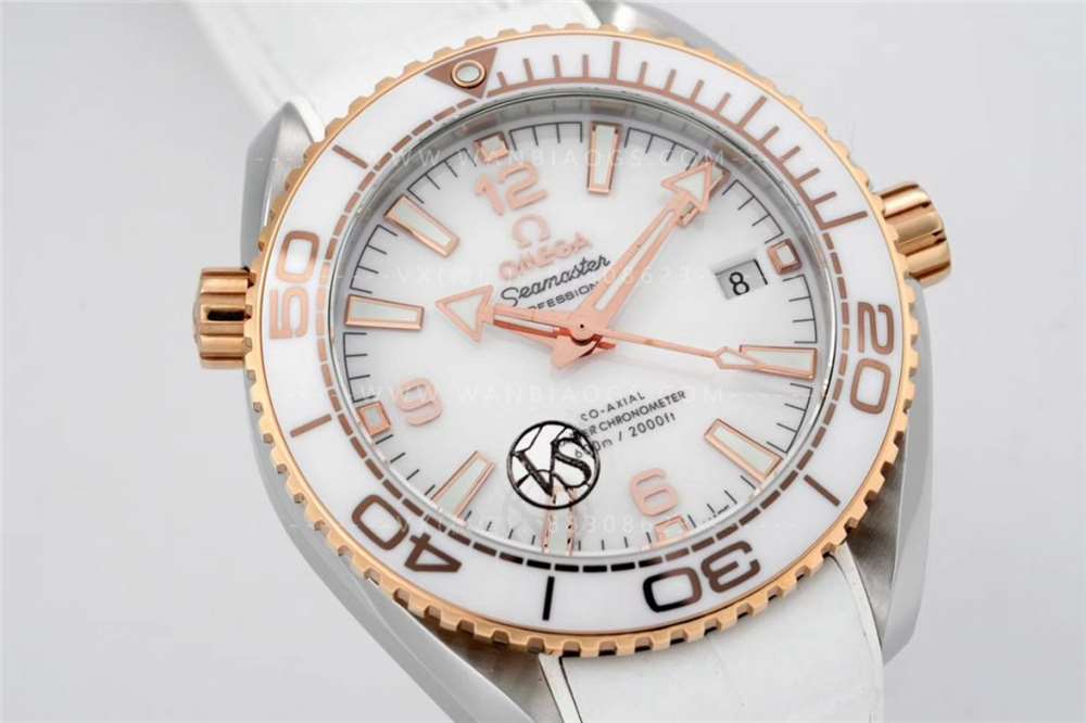 VS Factory Omega Seamaster Planet Ocean 600 iki renk rose gold «Kadın Dalış Saati» detaylı inceleme — 8. fotoğraf