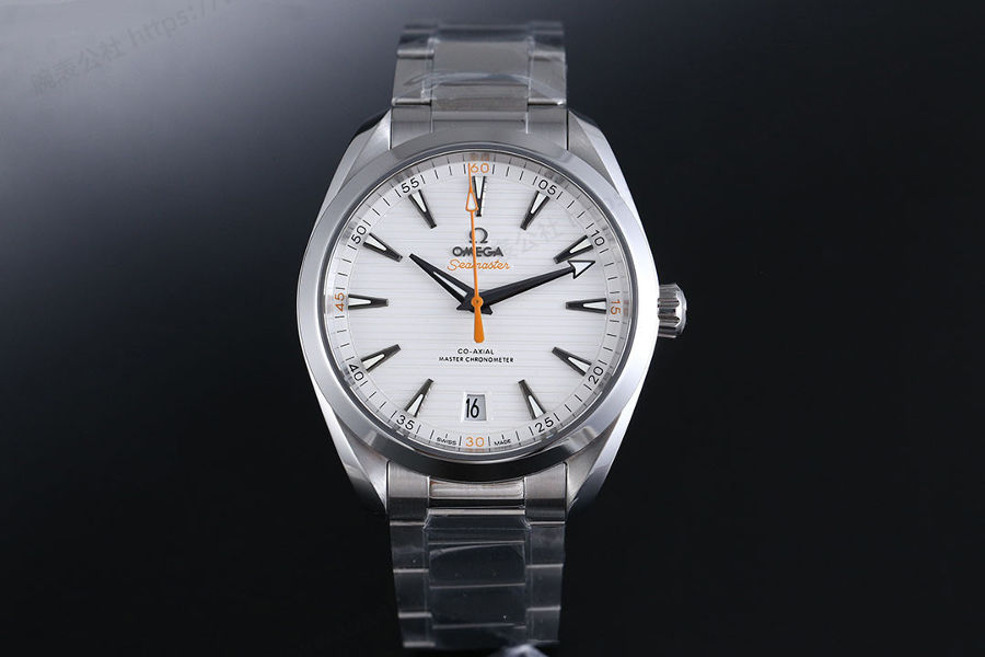 VS Factory Omega Seamaster serisi 150M teak beyaz kadran turuncu ibreli model saat incelemesi — 1. fotoğraf