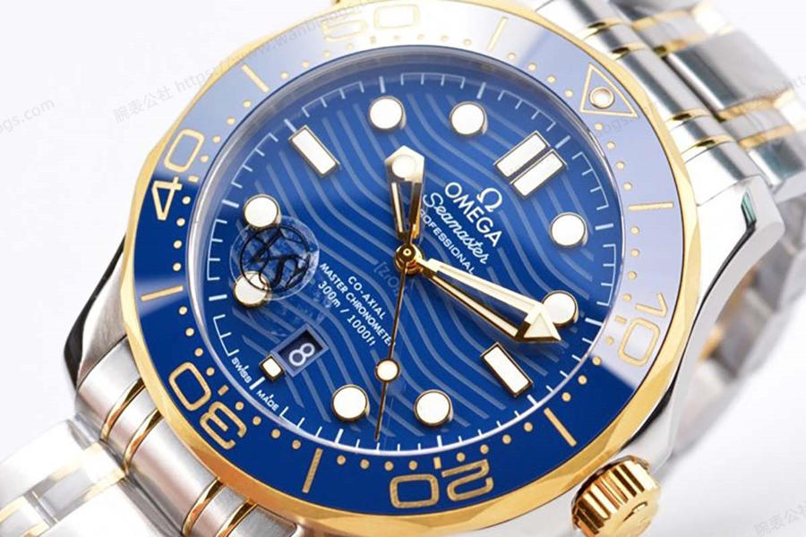 VS Factory Omega Yeni Seamaster 300m (İki Renkli Altın Mavi) İnceleme — 5. fotoğraf