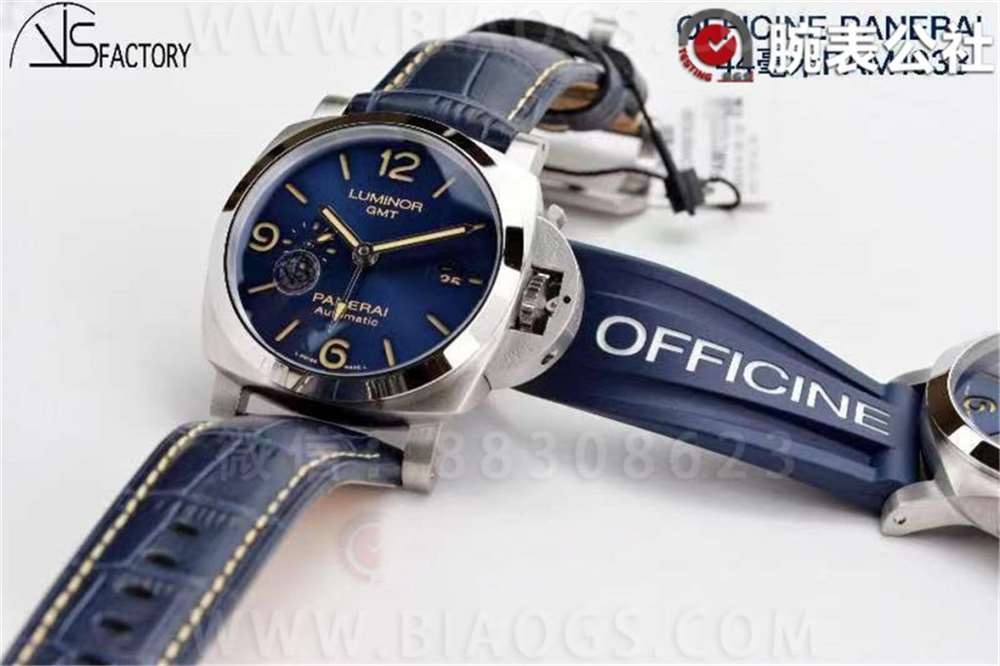 VS Factory Panerai 1033 «GMT» 44 MM Çarpıcı Mavi Kadran İncelemesi — 3. fotoğraf