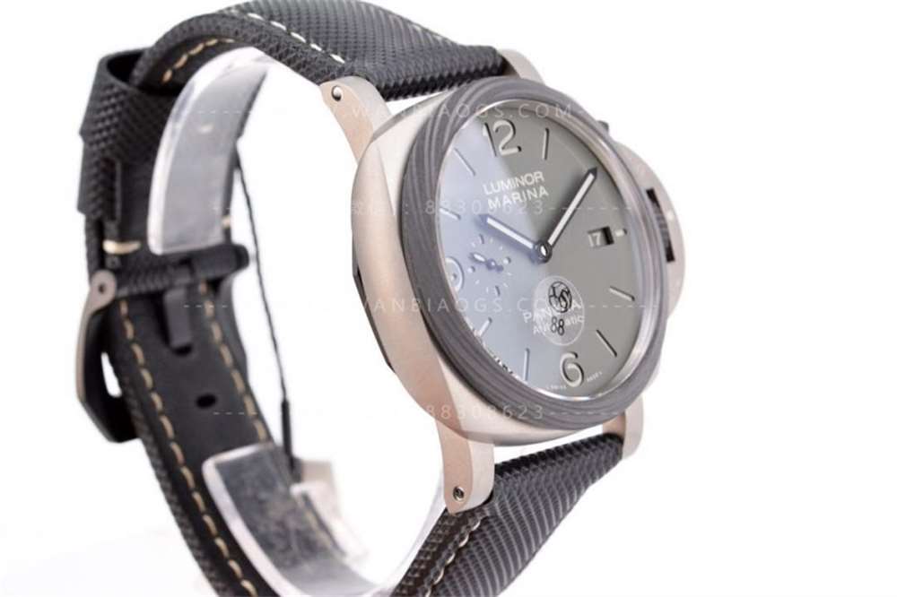 VS Factory Panerai 1662 «Kumlanmış Titanyum Kasa» 44 mm Duman Grisi Kadranlı Saat Detaylı İncelemesi — 4. fotoğraf