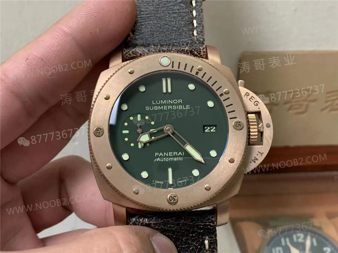VS Factory Panerai 382 Bronz ilk bakışta replika belli olur mu? Sert erkeğin saati — 1. fotoğraf