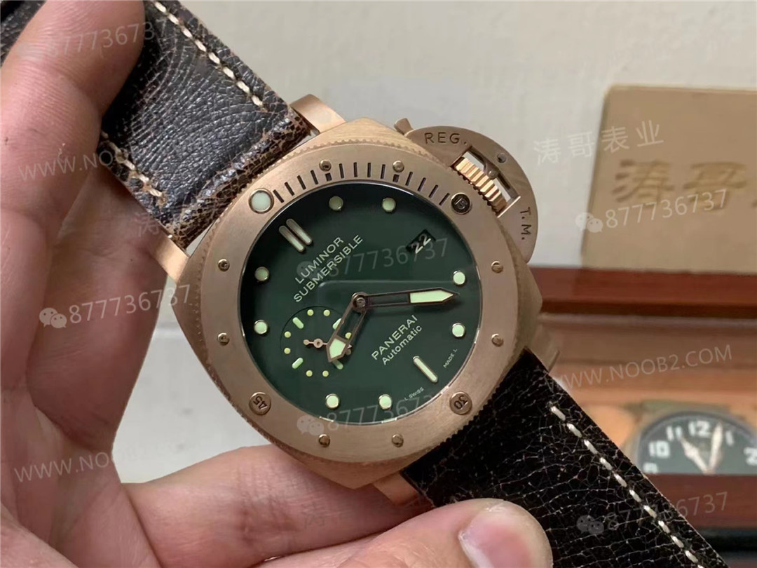 VS Factory Panerai 382 Bronz ilk bakışta replika belli olur mu? Sert erkeğin saati — 2. fotoğraf