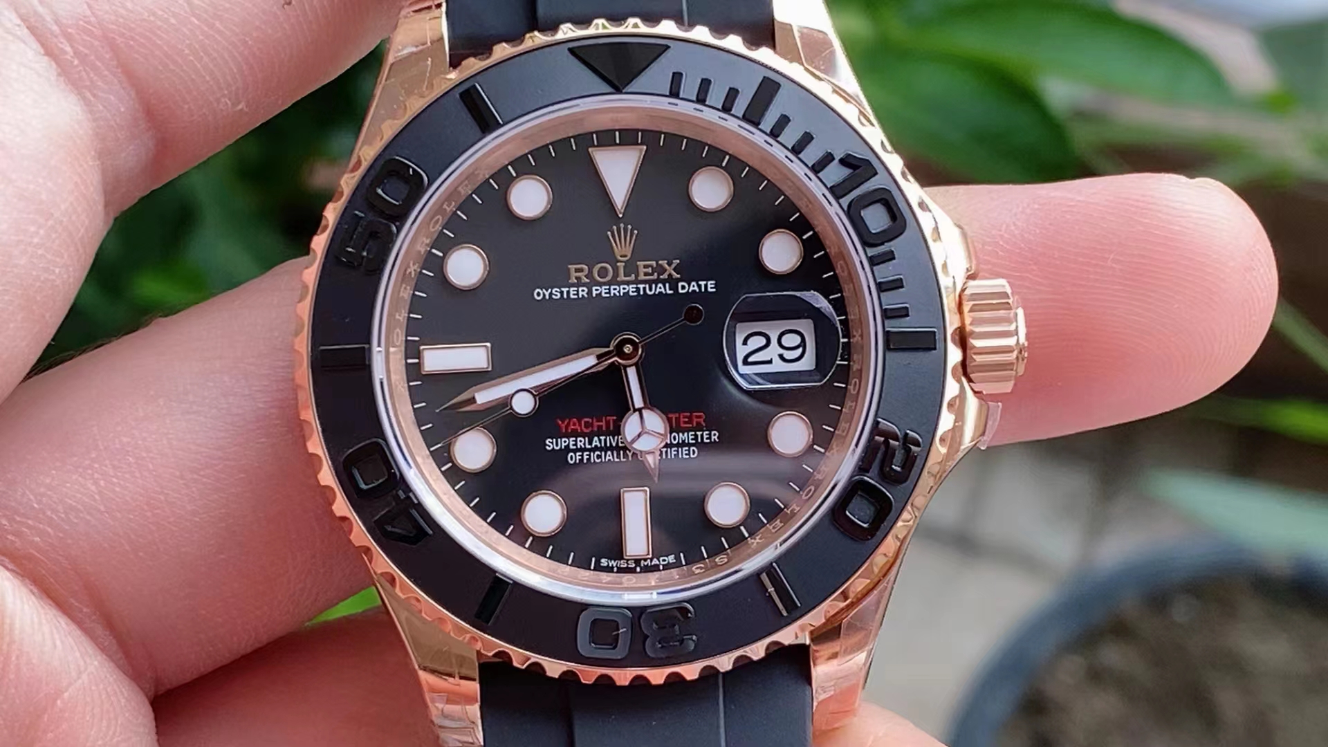 Rolex YachtMaster 116655 Siyah Kadran