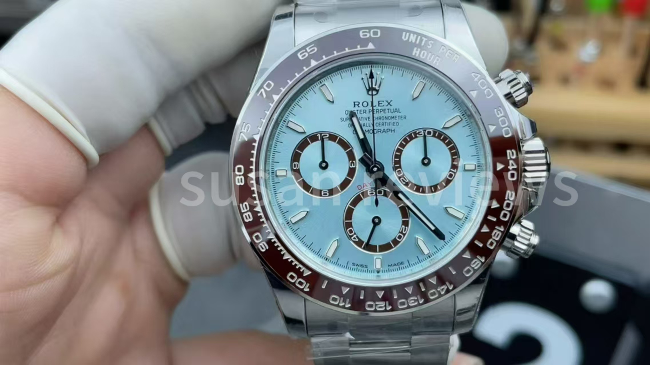 Replika Daytona Kahverengi Buz Mavisi Kadran