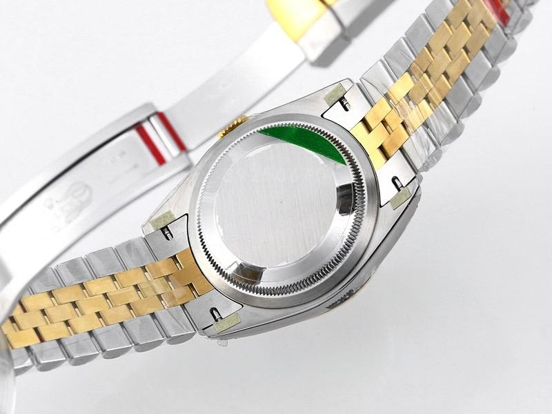 VS Factory Rolex 36 Datejust İki Renk Altın Gri Kadran Roma Rakamlı Replika Saat - VS Saat — 7. fotoğraf