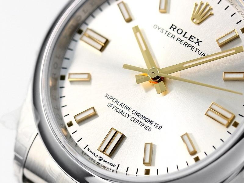 VS Factory Rolex 36 Oyster Perpetual altın akrepli replika kol saati - VS Saat — 4. fotoğraf