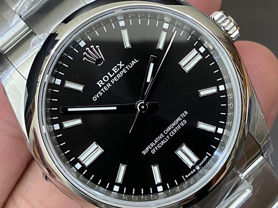 VS Factory Rolex 36 Oyster Perpetual Serisi Siyah Kadranlı Replika Kol Saati - VS Saat — 4. fotoğraf