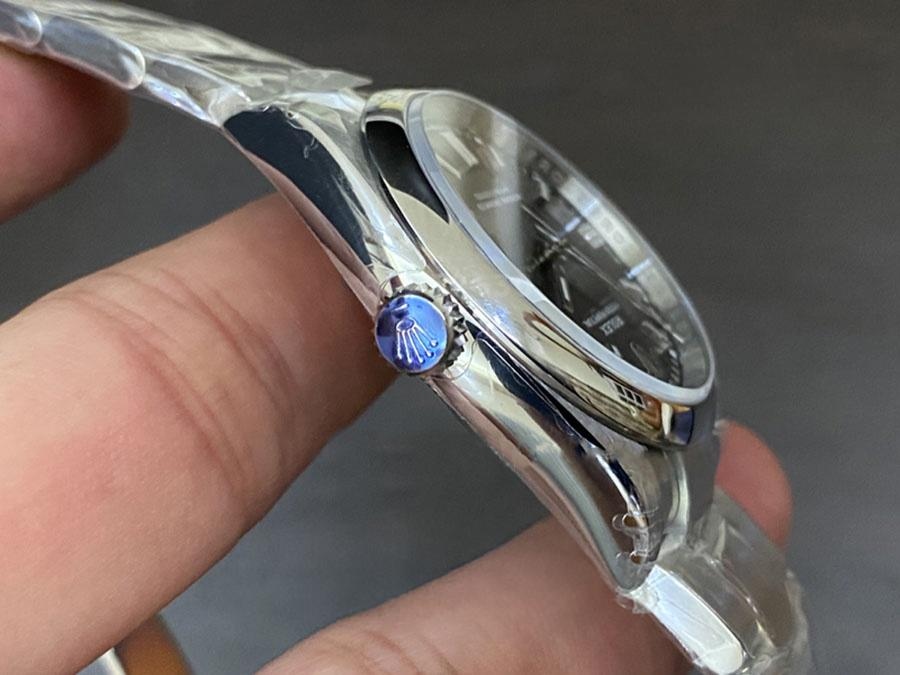 VS Factory Rolex 36 Oyster Perpetual Serisi Siyah Kadranlı Replika Kol Saati - VS Saat — 5. fotoğraf
