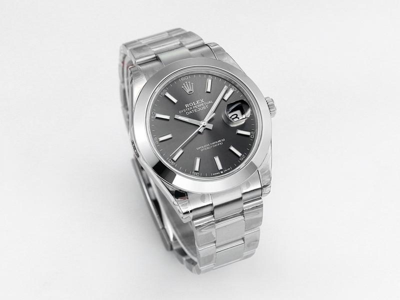 VS Factory Rolex 41 Datejust Işıklı Gri Kadran Replika Kol Saati - VS Saat — 3. fotoğraf