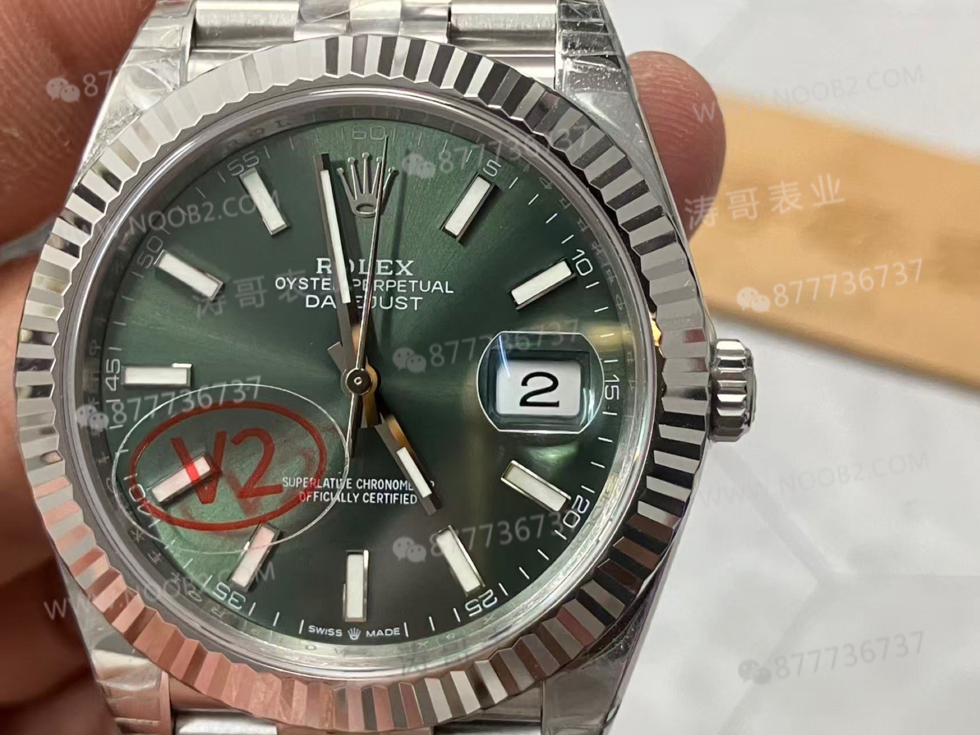 VS Factory Rolex 41 Datejust V2 nane yeşili renk, Dandong 3235 mekanizması — almaya değer mi? — 8. fotoğraf