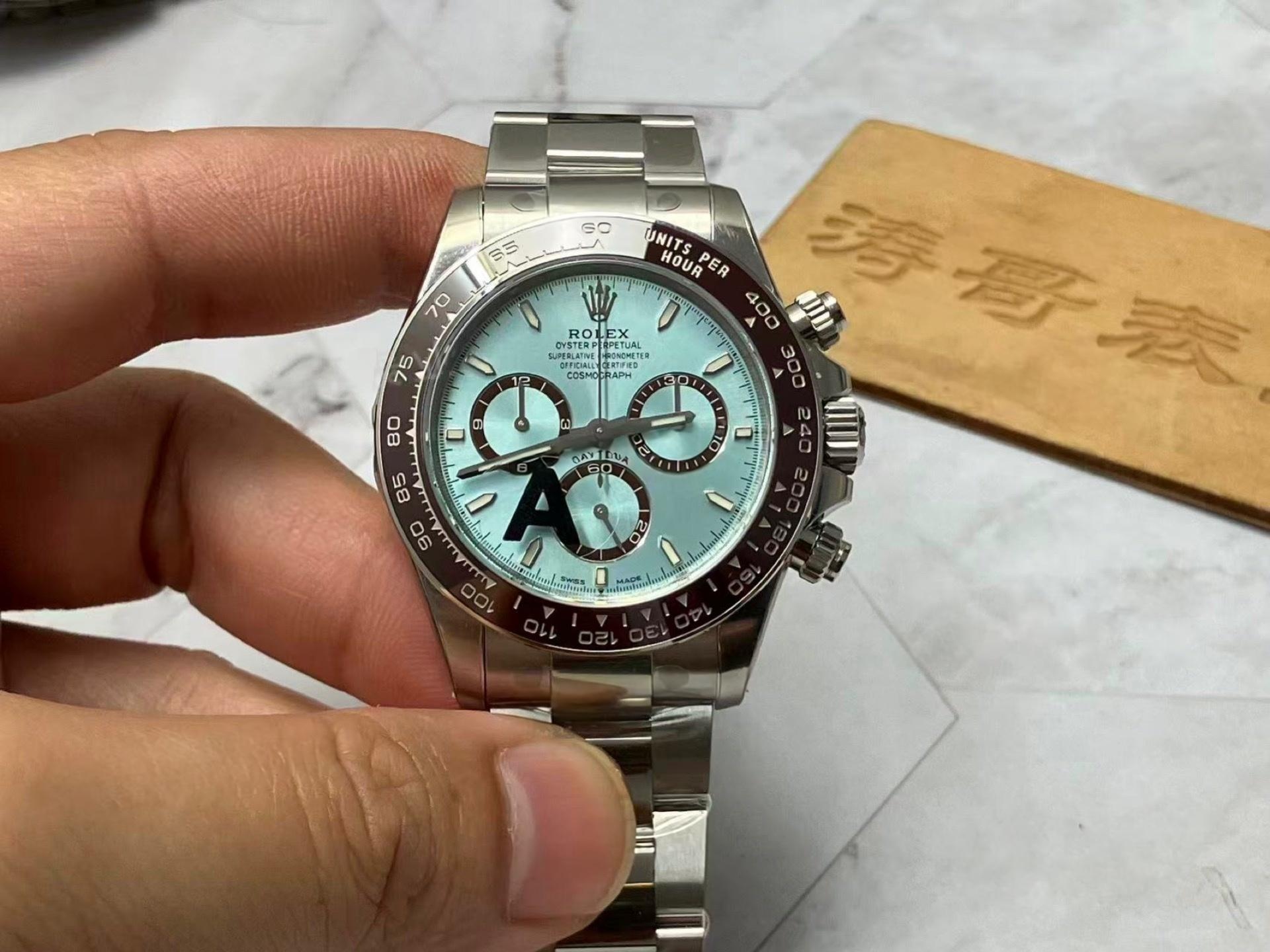 VS Factory Rolex ağırlık dengeli Buzul Mavisi Daytona: Dandong 4131 mekanizmasına yükseltildi, 177 grama çıktı, elde tam oturuyor, detaylar yerli yerinde — 1. fotoğraf