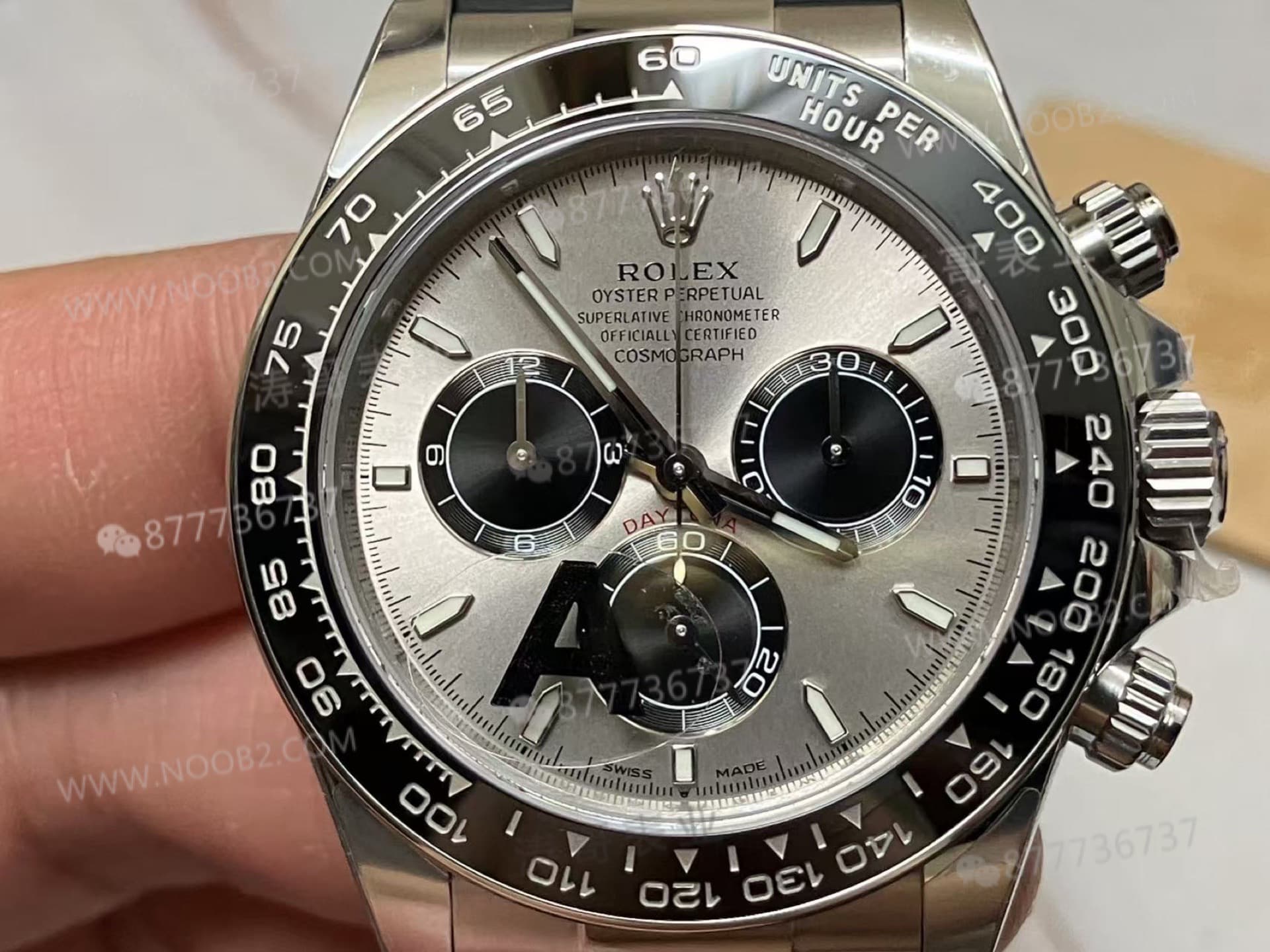 VS Factory Rolex ağırlık dengeli gri kauçuk kayışlı Daytona / beyaz altın Daytona, Dantong 4131 mekanizma 137 gram işçilik nasıl? — 5. fotoğraf