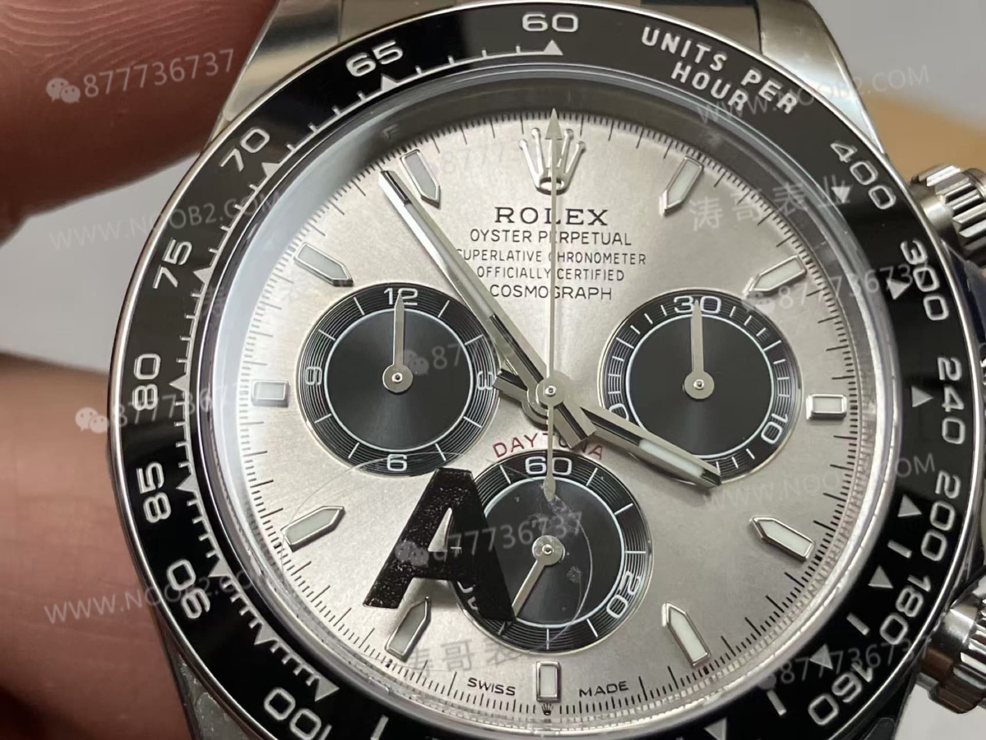 VS Factory Rolex ağırlık dengeli gri kauçuk kayışlı Daytona / beyaz altın Daytona, Dantong 4131 mekanizma 137 gram işçilik nasıl? — 8. fotoğraf