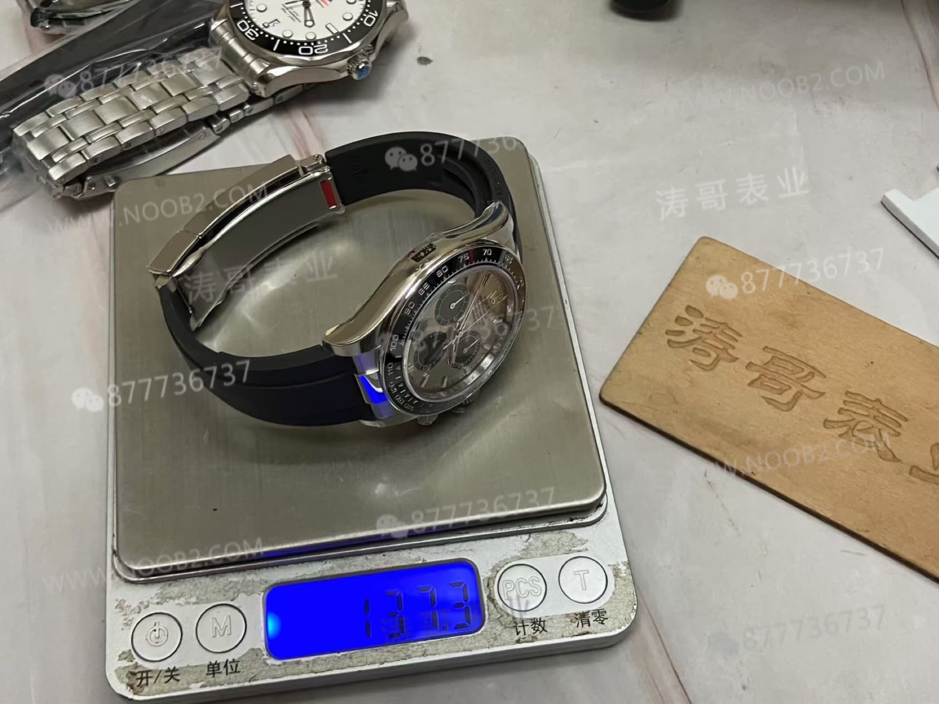 VS Factory Rolex ağırlık dengeli gri kauçuk kayışlı Daytona / beyaz altın Daytona, Dantong 4131 mekanizma 137 gram işçilik nasıl? — 10. fotoğraf