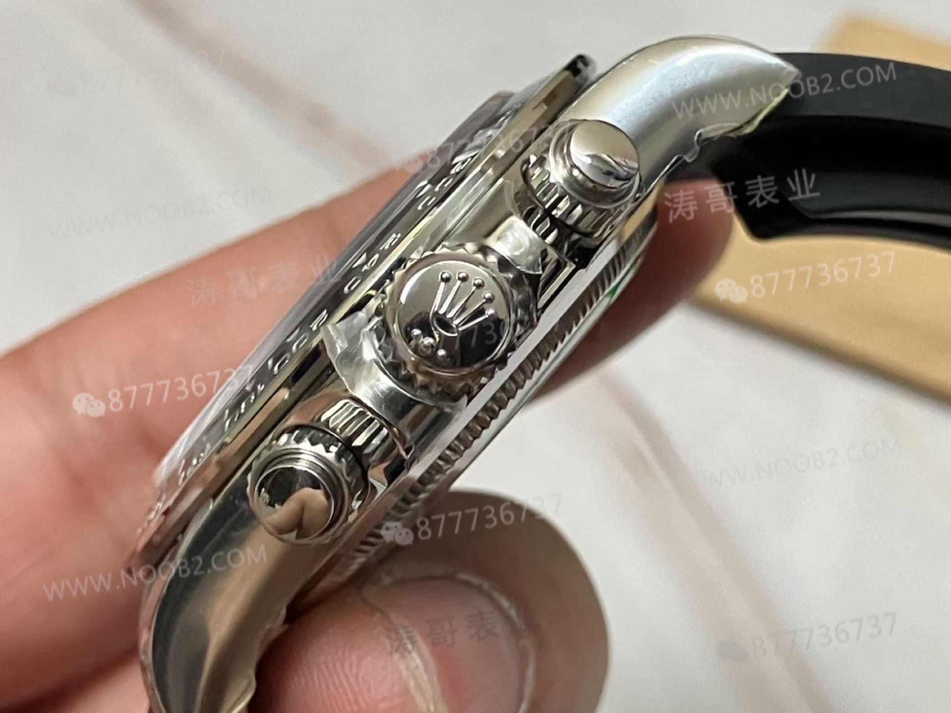 VS Factory Rolex ağırlık dengeli gri kauçuk kayışlı Daytona / beyaz altın Daytona, Dantong 4131 mekanizma 137 gram işçilik nasıl? — 11. fotoğraf