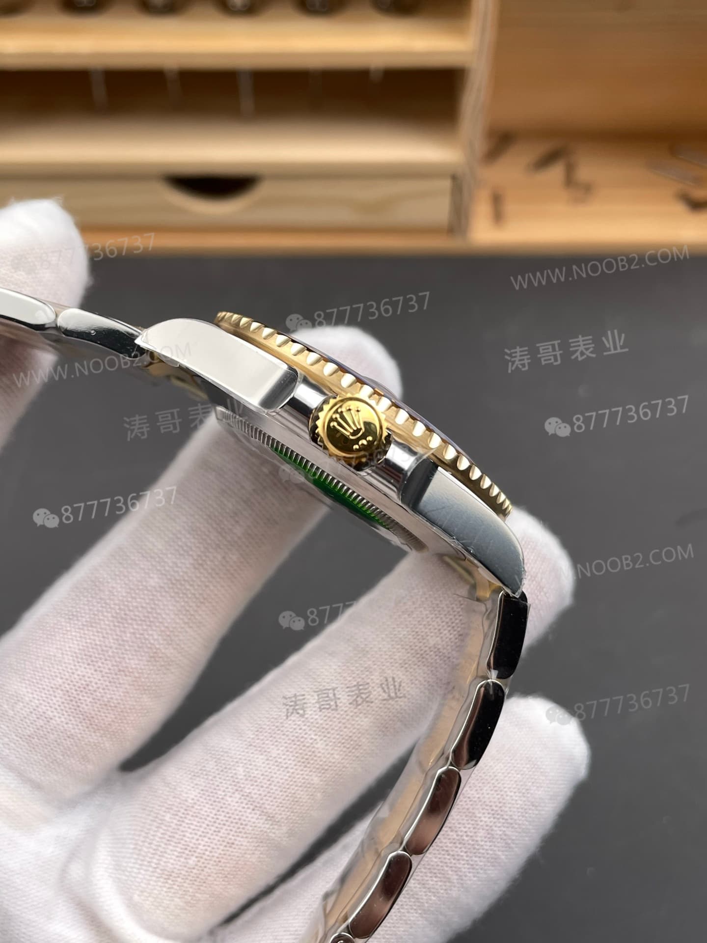 VS Factory Rolex balanslı ağırlıklı iki renkli altın mavi su hayaleti 41 mm, 186G ağırlığında; detay işçiliği nasıl? — 26. fotoğraf