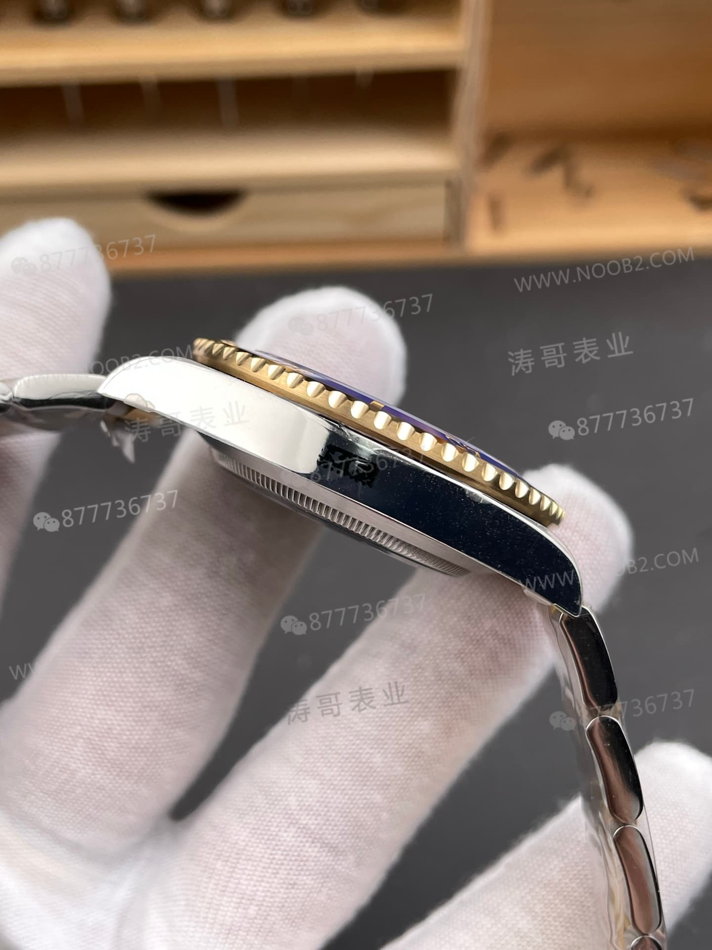 VS Factory Rolex balanslı ağırlıklı iki renkli altın mavi su hayaleti 41 mm, 186G ağırlığında; detay işçiliği nasıl? — 27. fotoğraf