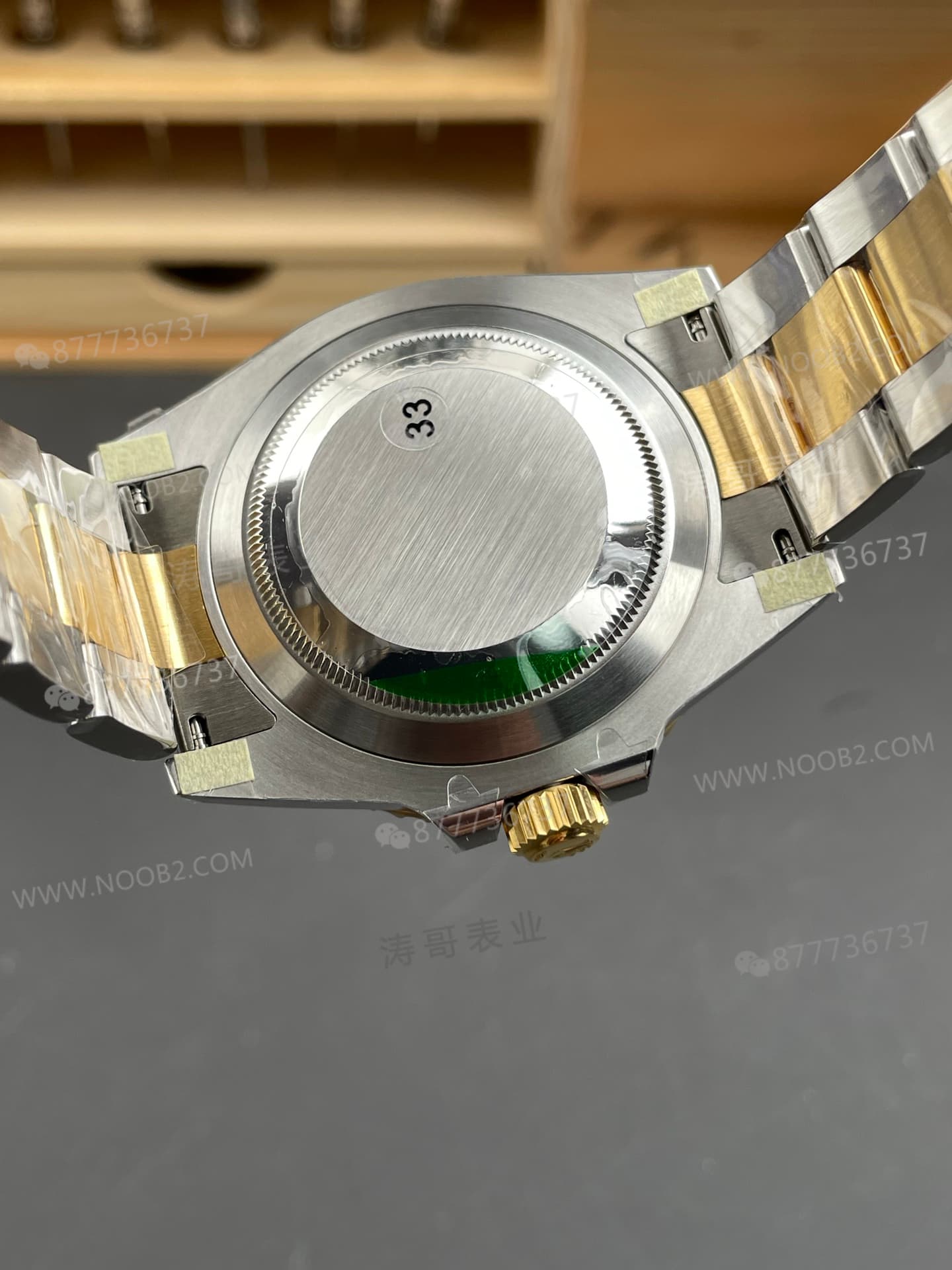 VS Factory Rolex balanslı ağırlıklı iki renkli altın mavi su hayaleti 41 mm, 186G ağırlığında; detay işçiliği nasıl? — 6. fotoğraf