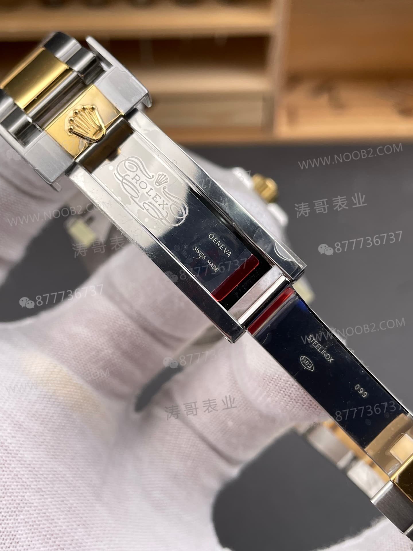 VS Factory Rolex balanslı ağırlıklı iki renkli altın mavi su hayaleti 41 mm, 186G ağırlığında; detay işçiliği nasıl? — 9. fotoğraf