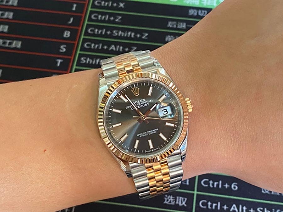 VS Factory Rolex Datejust 36 126231-0013 replika saat - VS saat — 1. fotoğraf