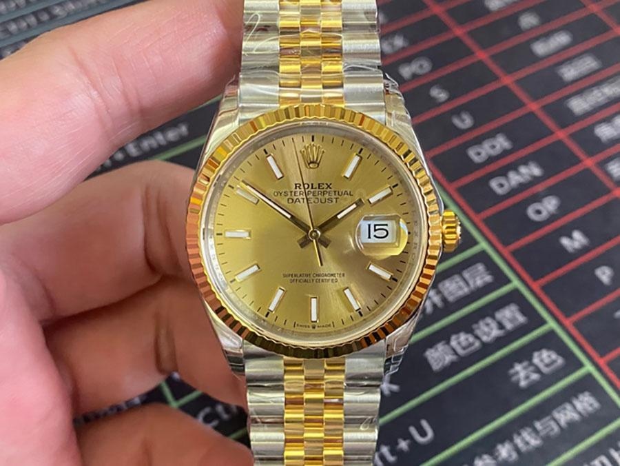 VS Factory Rolex Datejust 36 126233-0015 Replika Kol Saati - VS Saat — 1. fotoğraf