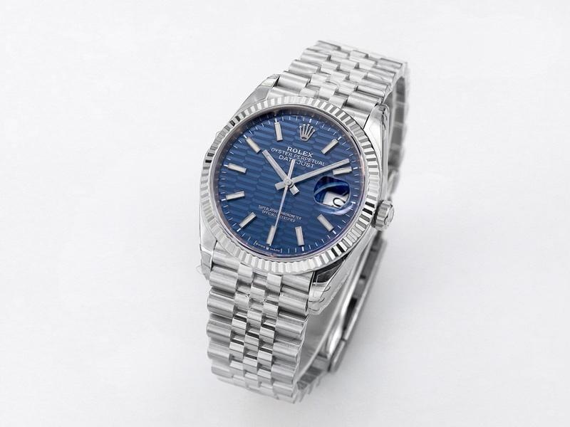 VS Factory Rolex Datejust 36 Mavi Ekose Desenli Replika Kol Saati - VS Saat — 2. fotoğraf