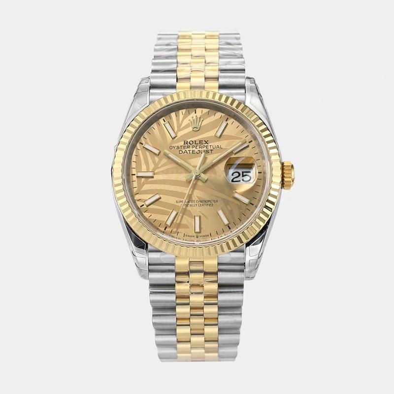 VS Factory Rolex Datejust 36 Two-Tone Altın Model Altın Rengi Kadranlı Replika Saat - VS Saat — 1. fotoğraf