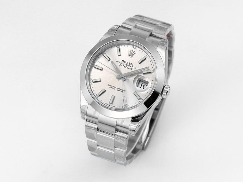 VS Factory Rolex Datejust 41 aperture gri kadran modeli replika kol saati - VS saat — 2. fotoğraf