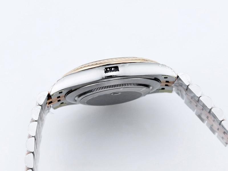 VS Factory Rolex Datejust 41 Everose Altın Gri Kareli Kadran Replika Kol Saati - VS Saat — 6. fotoğraf