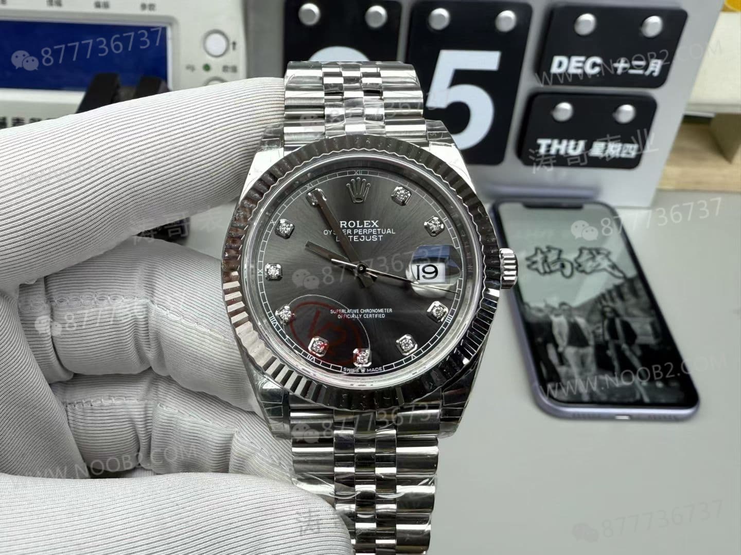 VS Factory Rolex Datejust 41 mm Gri Kadran Dandong 3235 Mekanizma İşçilik İncelemesi — 1. fotoğraf