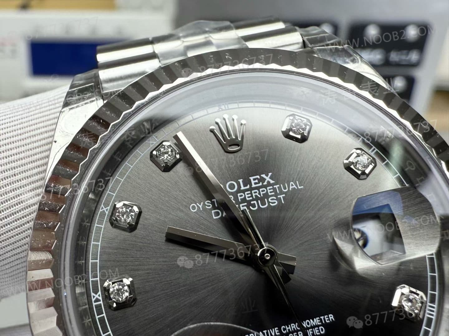 VS Factory Rolex Datejust 41 mm Gri Kadran Dandong 3235 Mekanizma İşçilik İncelemesi — 4. fotoğraf