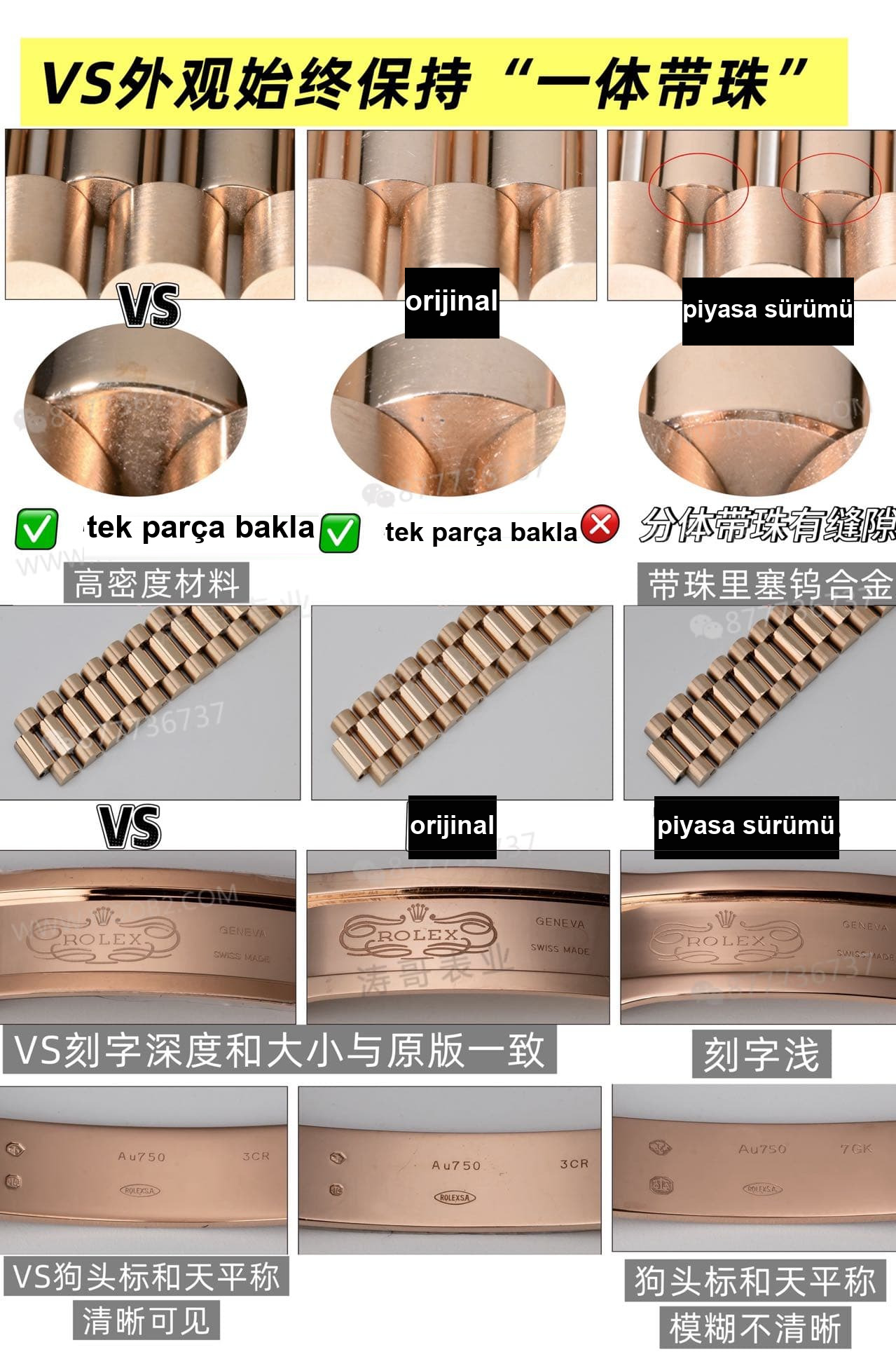 VS Factory Rolex Day-Date DD çift takvim, 182g ağırlıklı, siyah karamel ve dumanlı yeşil, 3255 mekanizmanın işçiliği nasıl? — 9. fotoğraf