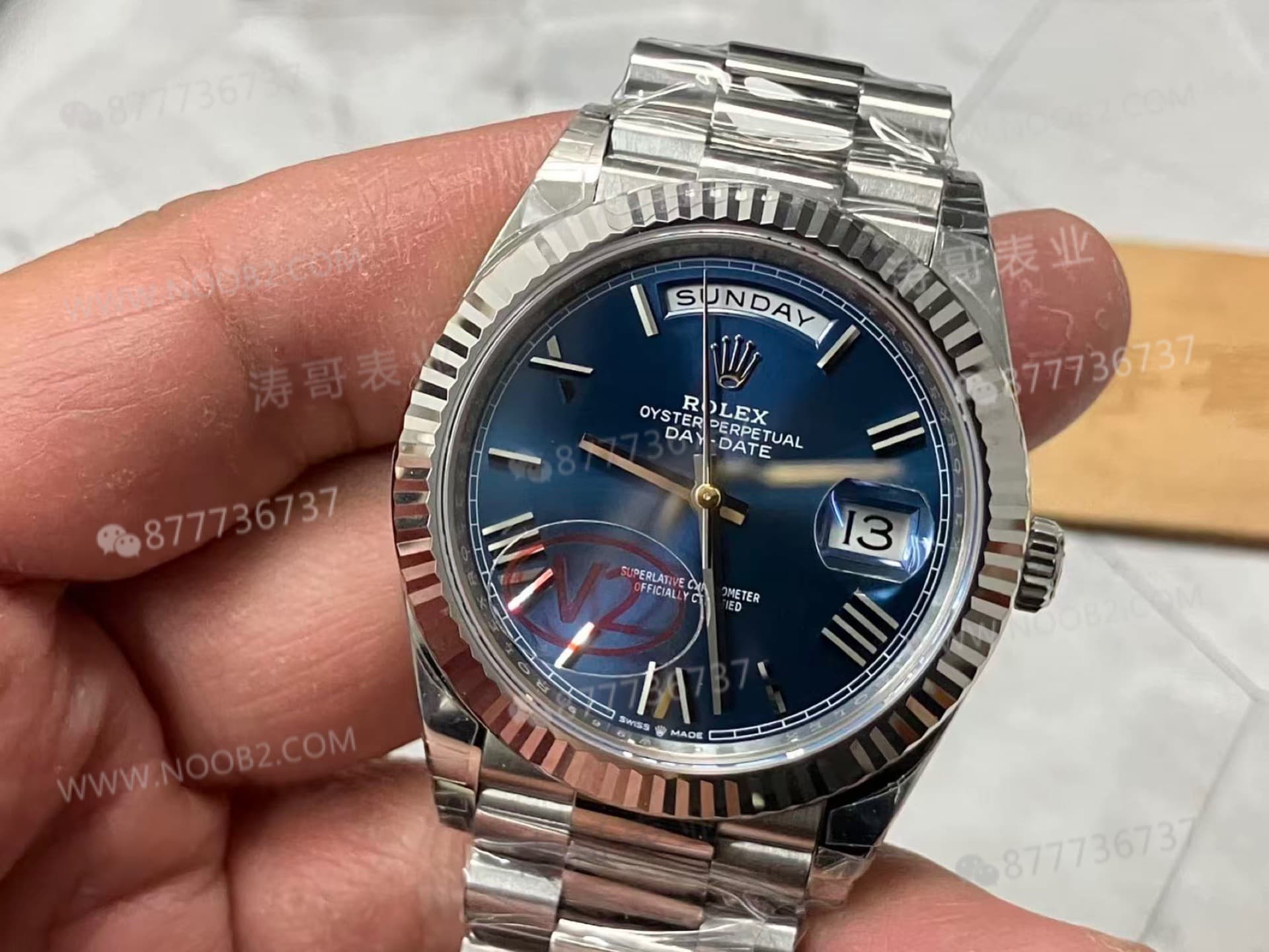 VS Factory Rolex Day-Date V2 ağırlıklı versiyon 182 gram, Dandong 3255 mekanizmasıyla diğer fabrikaları alt ediyor mu? — 2. fotoğraf