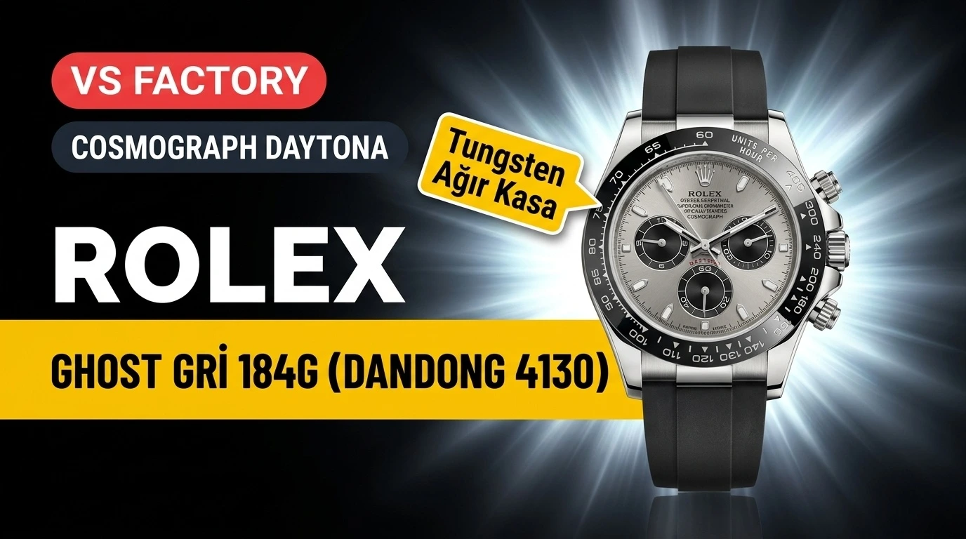 VS Factory Rolex Daytona Ghost Gri 184g Ağırlıklı Kasa İncelemesi