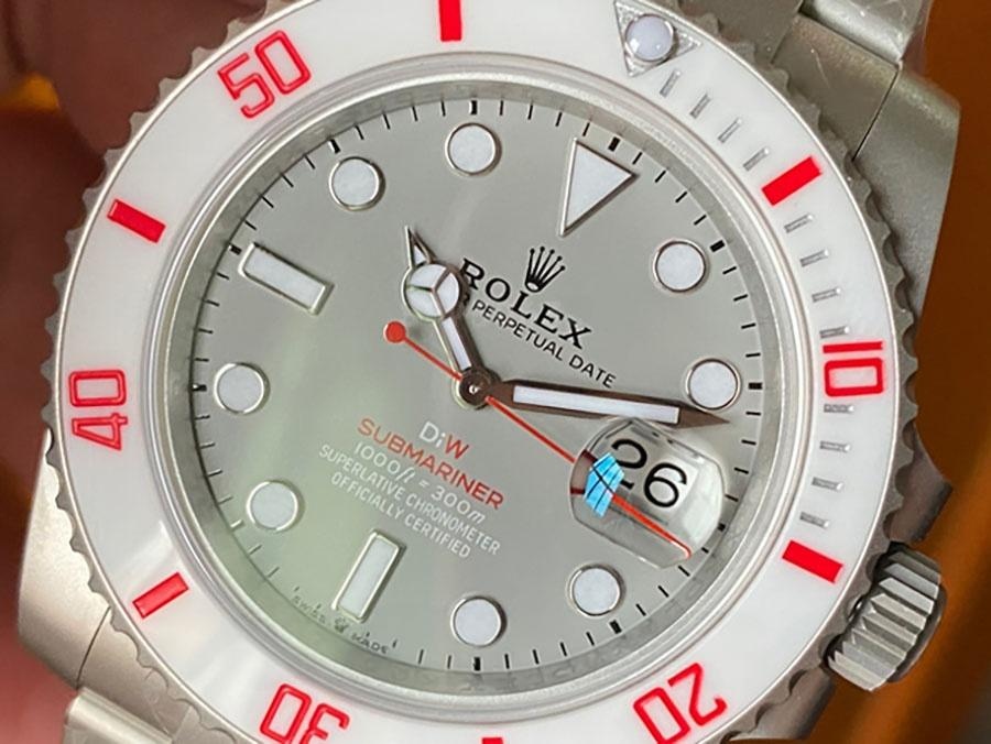 VS Factory Rolex DIW Beyaz Seramik Bezelli Gri Kadranlı Submariner Replika Kol Saati - VS Saat — 4. fotoğraf