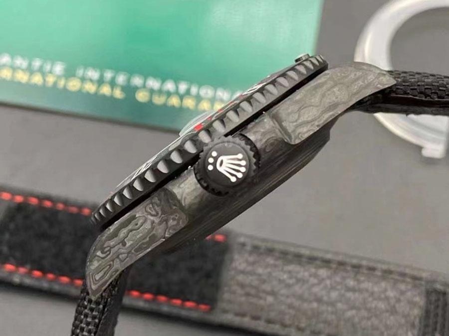 VS Factory Rolex DIW Karbon Fiber Kırmızı Model Replika Kol Saati - VS Saat — 5. fotoğraf
