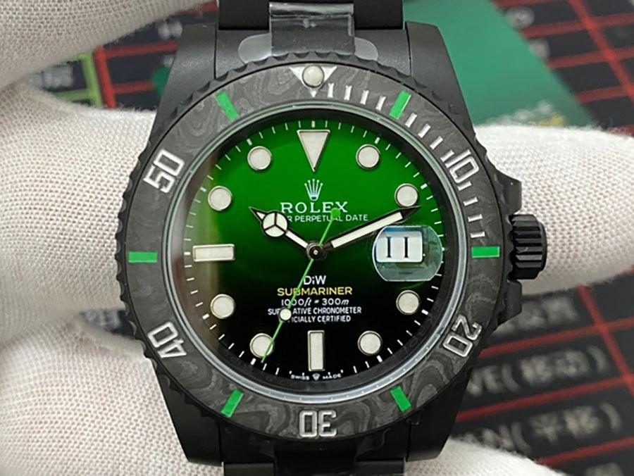 VS Factory Rolex DIW Yeşil Degrade 3135 Replika Kol Saati - VS Saat — 1. fotoğraf