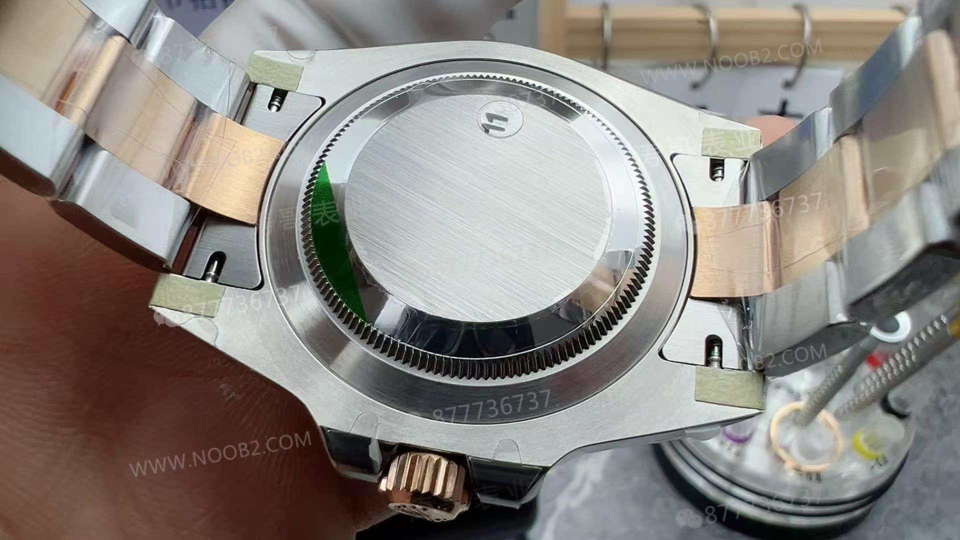 VS Factory Rolex iki renk altın GMT sarsıt bezel/pavurya ağırlık dengeli versiyonun detay işçiliği nasıl? — 7. fotoğraf