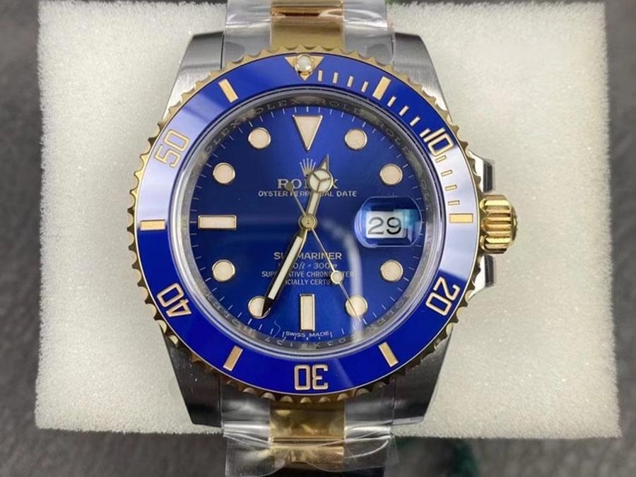 VS Factory Rolex İki Renk Mavi Su Hayaleti 3135 Replika Saat - VS — 1. fotoğraf