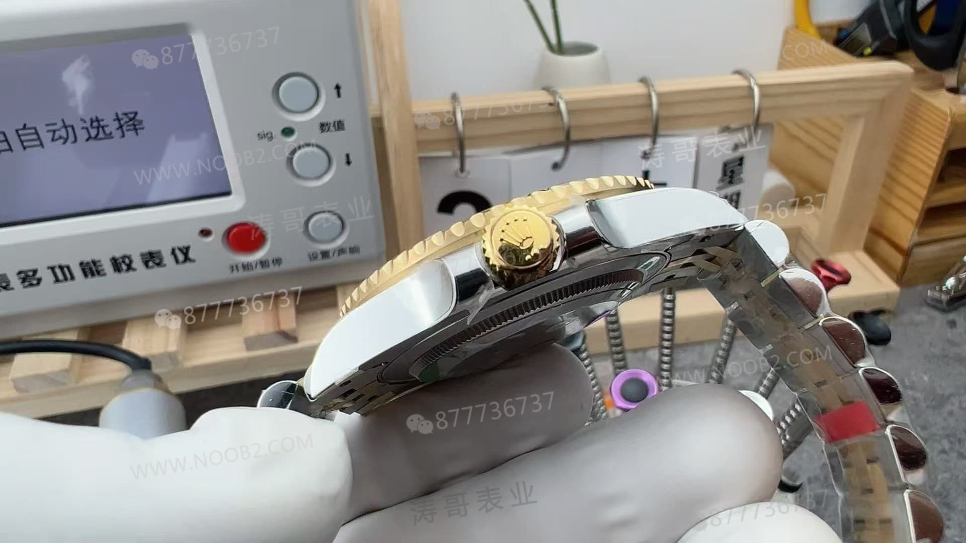 VS Factory Rolex iki tonlu altın, pil kabuğu bezelli, Dandong 3285 mekanizmalı ağırlıklandırılmış versiyon nasıl? — 7. fotoğraf