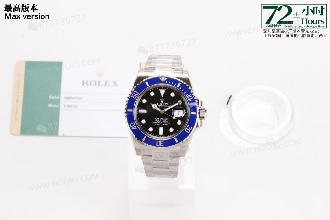 VS Factory Rolex Mavi Submariner 41 mm C Bezel 3235 Mekanizma 126619LB İncelemesi — 5. fotoğraf